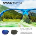 thumbnail image 4 of Xagger Polarized Lightweight UV400 Wrap Around Sport Sunglasses for Men Women Baseball Softball Running Glasses, 4 of 6