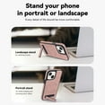 thumbnail image 2 of Magnetic for iPhone 14 Premium PU Leather Case,Built-in Invisible Stand [Compatible with Magsafe] Protective Slim Kickstand Phone Cover Compatible with iPhone 14, Rosegold, 2 of 10