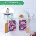 thumbnail image 4 of Yayeee Pot Holders Kitchen Heat Resistant with Pockets 7"x9.8" Cotton Oven Cooking Hot Pads, Vibrant Art Flowers, 4 of 7