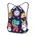 thumbnail image 3 of XMXT Unisex Drawstring Backpack for Women Men, Funny Animal Cartoon Portrait Waterproof Gym Bag String Bags for Shopping Sport Travel, m, 3 of 8
