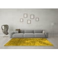 thumbnail image 3 of Ahgly Company Machine Washable Indoor Rectangle Oriental Yellow Industrial Area Rugs, 6' x 9', 3 of 4