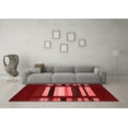 thumbnail image 3 of Ahgly Company Indoor Square Abstract Red Contemporary Area Rugs, 6' Square, 3 of 4