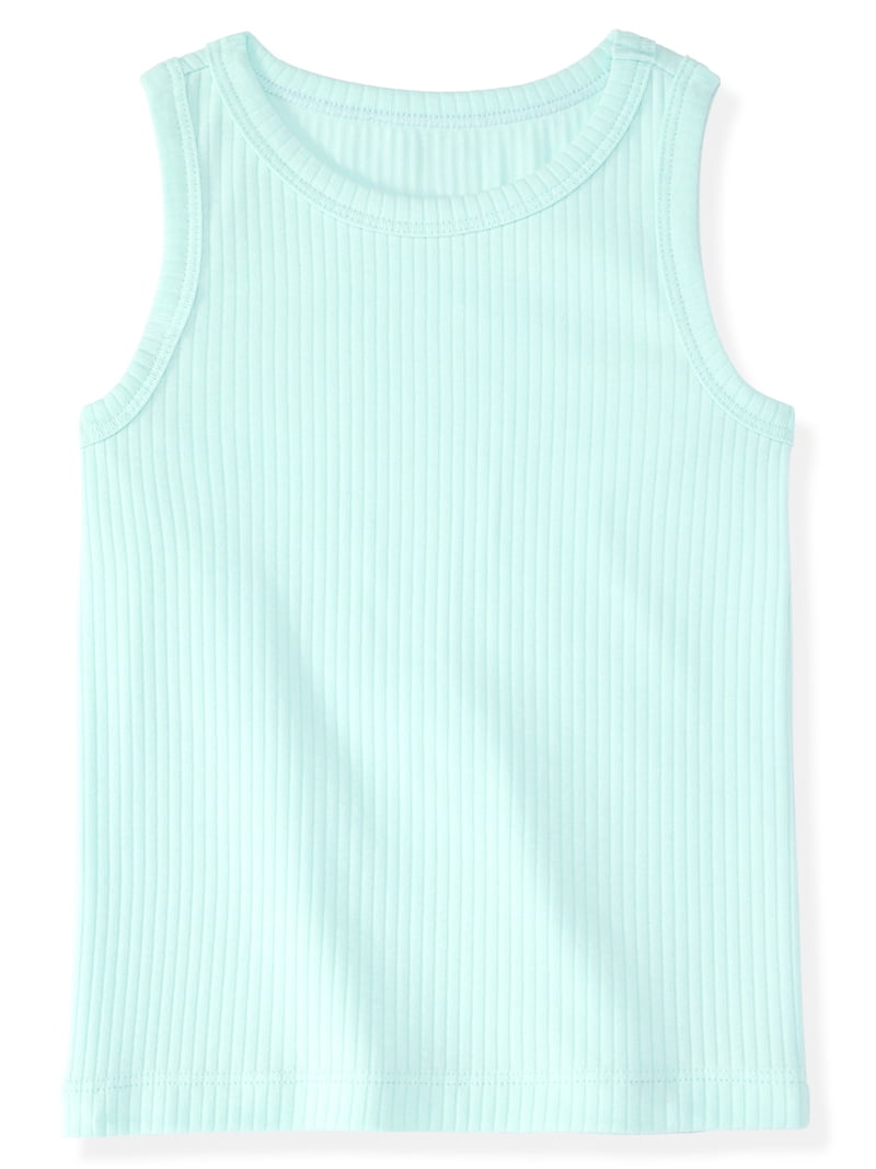 Garanimals Newborn, Baby & Toddler Girl Cotton Solid Tank Tops, 4