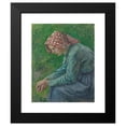 thumbnail image 2 of Camille Pissarro 15x18 Black Modern Framed Museum Art Print Titled - A Seated Peasant&nbsp;Woman (1885), 2 of 5