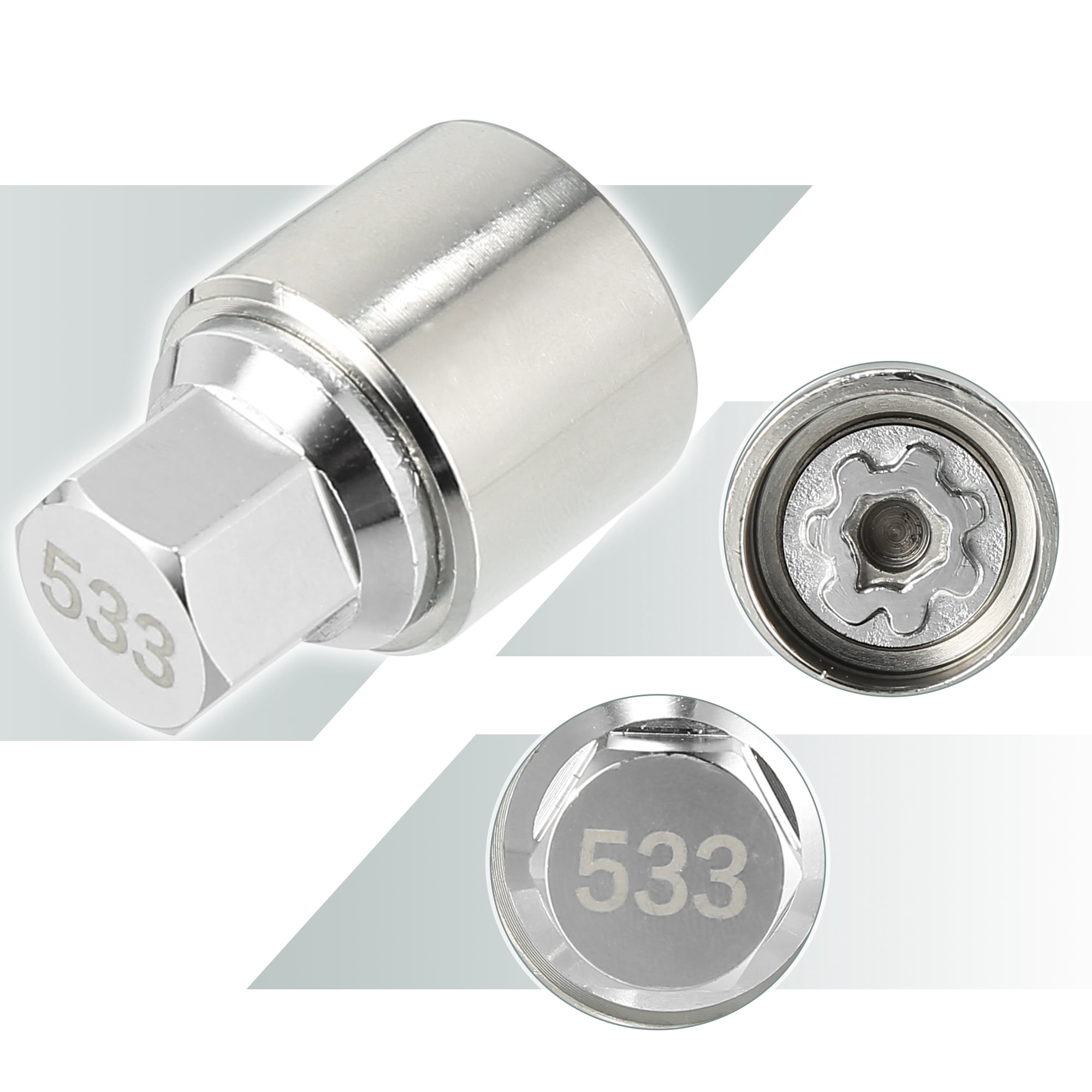 Unique Bargains Wheel Lock Lug Nut Anti Theft Screw Removal Socket Key for Volkswagen