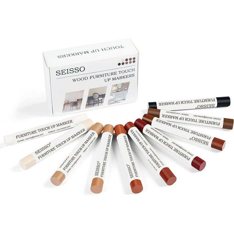 27 PCS Wood Furniture Repair Kit - 8 Colors Wood Touch Up Markers and Wood  Filler with Wood Putty, Wood Floor Repair Kit Repair Scratches, Holes