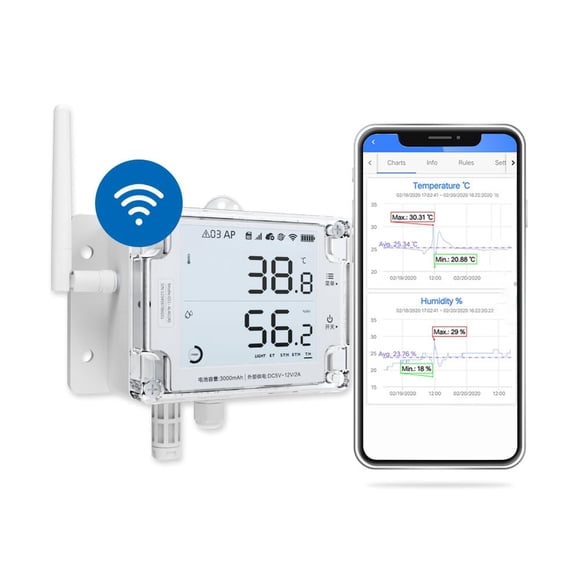 Sensor WiFi inteligente de temperatura y humedad UbiBot GS1-A1RS