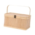 thumbnail image 4 of Caja decorativa de ratán, cesta tejida de bambú, caja de Sushi, contenedor Rectangular para huevos, cesta de flores, cesta de embalaje de regalo para, 4 of 7
