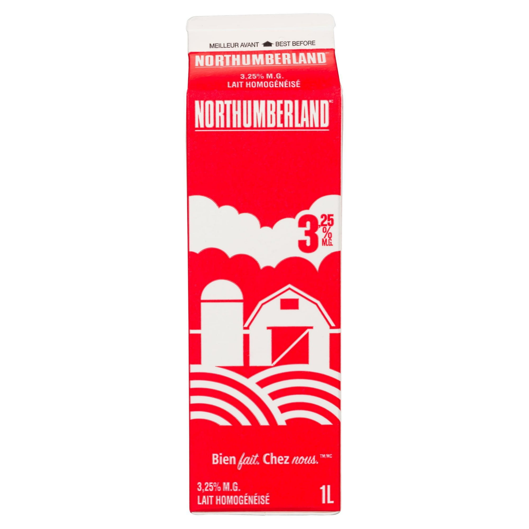 Northumberland Homogenized 3.25% Milk 1L, 1 L