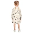 thumbnail image 3 of Girls' long-sleeved dress Bats and Stars Girls' A-line dress with ribbed cuffs Soft and comfortable, 3 of 6