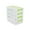 Green, variant on Stackable Multi-Layer Plastic Storage Box with Handle, Secure Buckle, Large Opening for Office, Home, Makeup, and Stationery Organization