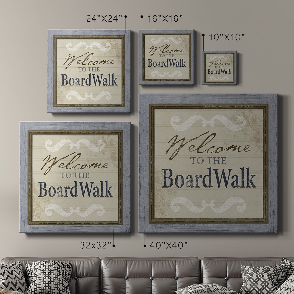 Wexford Home Beach Sign XI-Premium Gallery Wrapped Canvas, 16" x 16" - Ready to Hang