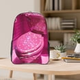 thumbnail image 5 of Kdxio Sparkling Pink Toilet Clear Backpack, Transparent Bookbag for School for Women Men, Capacity Clear Bag for College, Travel, 5 of 7