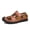 Dark Brown, variant on Men’s Handmade Mesh Casual Sandals Breathable Lightweight Summer Shoes for Walking, Beach, Travel, Outdoor Activities and All-Day Comfortable Wear