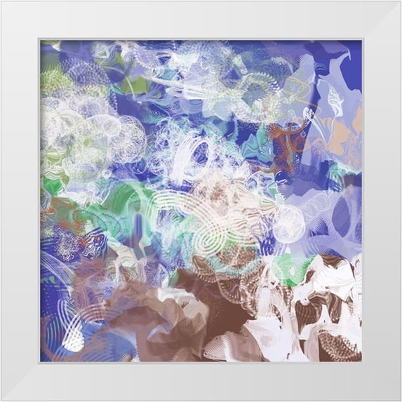 Auda, Christine 15x15 White Modern Wood Framed Museum Art Print Titled - Rambunctious I