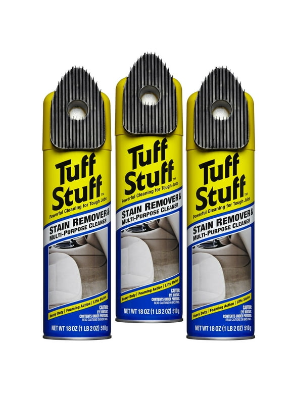 Tuff Stuff Multi-Purpose Foam Cleaner and Stain Remover, 18 Oz. (3-PACK)