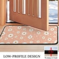 thumbnail image 3 of Peach Daisy Flower White Blooms Pattern Door Rugs,Washable Non Slip Door Mats Indoor,Decorative Door Mats,Entry Mat Indoor for Entrance,Bedroom,Kitchen,Bathroom,30"x17", 3 of 6