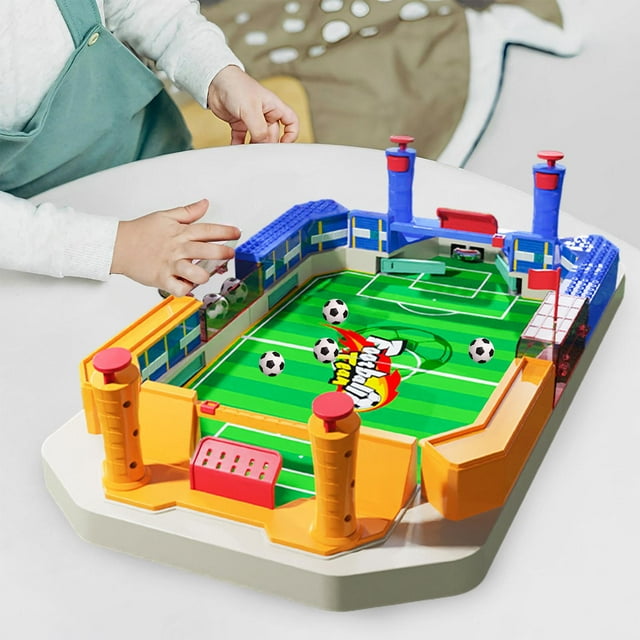 Mini juego de fútbol de mesa perfke futbolín 6 bolas