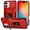 Red, variant on Fashion Case with Holder Stander Kickstand Drop Resistant Shockproof Case For iPhone 16 Plus (6.7inch)