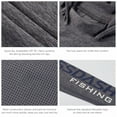 thumbnail image 3 of Bassdash Men's UV Sun Protection Hooded Long Sleeve Fishing Hoodie,Grey,XL, 3 of 5