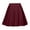 Wine, variant on LIaqionyy Womens Skirts Casual Loose Mini High Waist Flared Flowy Skater Summer Solid Color Womens Short Skirt