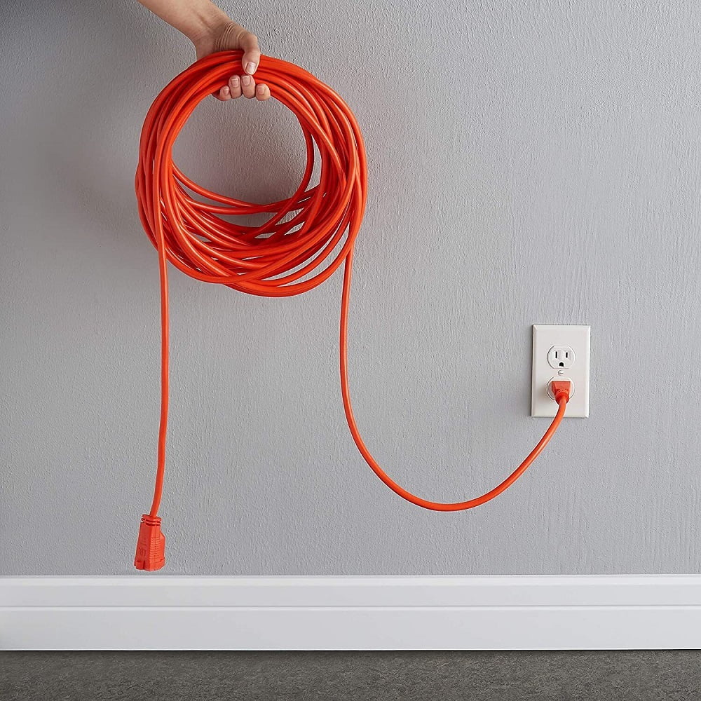 New 25 Foot Heavy Duty Outdoor/Indoor Extension Cord 16/3 Orange USA, 25 FT