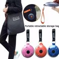 thumbnail image 1 of Bolsa de compras portátil, plegable, telescópica, con forma de disco pequeño, bolsa de almacenamiento multifuncional, 1 of 8