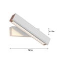 thumbnail image 3 of Wall Sconce 7.87 Inch Aluminum Wood 8W Black White Modern Plain Strip for Bedside Hallway Study Room Direct Lighting Focused Functional Reading Light Easy Mount Durable Quality, 3 of 8