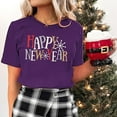 thumbnail image 1 of Fankiway T-Shirt Décontracté à Manches Courtes pour Femme avec Imprimé du Nouvel An, Col Rond, Haut à Manches Courtes, Haut/chemise à Manches Courtes à Col Rond, Ensemble de Vêtements pour Femmes, Tenues pour Femmes, Ensemble 2 Pcs, 1 of 7