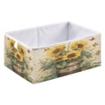 thumbnail image 2 of Storage Basket Foldable Open Organizers for Clothes Toys Books11.02x11.02x11.02in Sunflowers in An Old Bucket, 2 of 8