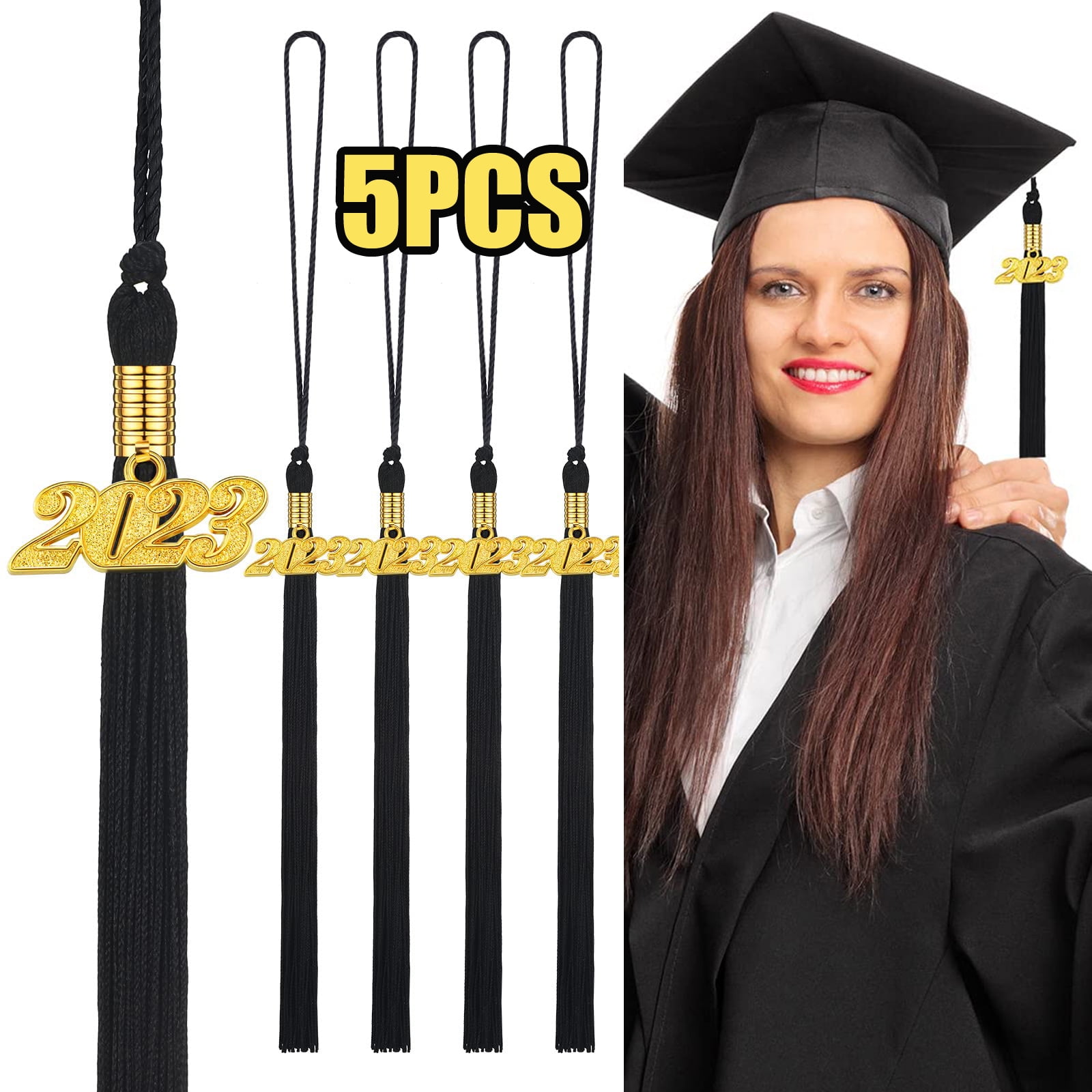 5 Pcs 2023 Grad Graduation Tassels,Graduation Tassel with 2023 Year