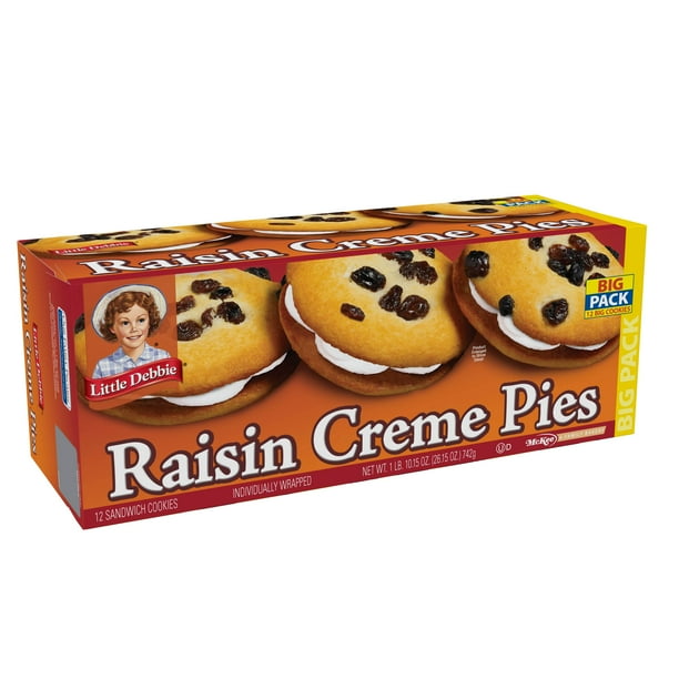 Little Debbie Raisin Creme Pies, 12 ct, 26.15 oz Walmart