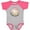 Heather and Hot Pink, variant on Inktastic Volleyball Princess- Tiara Girls Baby Bodysuit