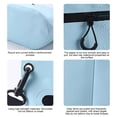 thumbnail image 6 of UNLLLL Waterproof Zipper Storage Crossbody Bag, Portable PVC Beach Toiletry Organizer, Travel Dry Shoulder Bag, for Swimming Diving Outdoor Adventure Use (Blue), 6 of 7