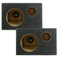 thumbnail image 2 of PricedRightSales 6.5" Custom 2 Pack Speaker Boxes with Cutouts for 6" Mid-Range Speakers and 3" Tweeters, 2 of 6