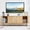 natural wood color, variant on MIYZEAL Mid-Century Modern Walnut TV Stand for 70" & Below, Fluted Panel Arc Door Entertainment Center with Sliding Shelves, Media Console for Home