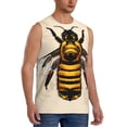 thumbnail image 2 of Pofeuu Honey Bee Print Men's Muscle T-Shirt, Sleeveless, Muscle Tank, Classic Muscle Tee Top For Men Casual Sleeveless Muscle T-Shirt Trendy Clothes-XX-Large, 2 of 7