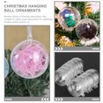 thumbnail image 4 of 40 Uds. De bolas rellenables de plástico transparente para manualidades, adornos, bolas de Navidad para decoración artesanal, 4 of 5