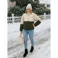 thumbnail image 5 of Womens Insulated Puffer Jacket Quilted Down Lightweight Black & Light Grey-XXL, 5 of 9