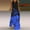 Black/Blue, variant on Womens Summer Dresses, Women's Casual Long Dress With Striped Floral Print Sleeveless Maxi Dress