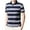 Grey, variant on Polo Shirts for Men Short Sleeve Collared Golf Polos Striped Shirts Business Casual Button Down Top