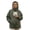 01 Green, variant on Pet Carrier Hoodie with Pouch, Pull Pocket Kangaroo Sweatshirt Side Zip
