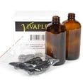 thumbnail image 2 of Vivaplex 2 Large 16 oz Amber Glass Spray Bottles with Black Lids, 2 Count, 2 of 3