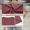 thumbnail image 4 of LWP Women's V Neck Short Sleeve Tops, Casual Loose Fit Ribbed Knit Blouses for 2026 Spring Summer Daily Wear, 4 of 9