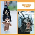 thumbnail image 3 of llaveros de peluche de perezoso adorables, colgantes para mochilas, monederos y llaves., 3 of 8