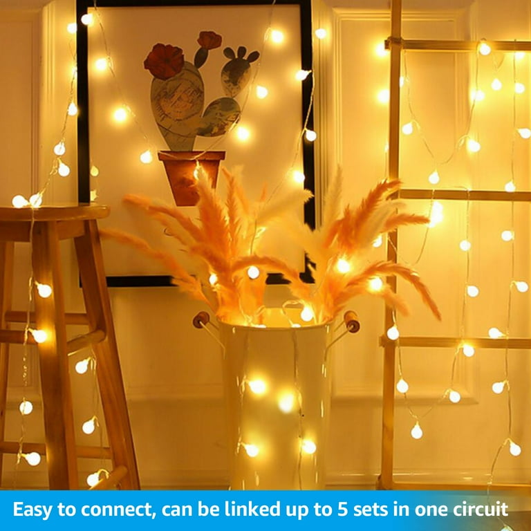 TORCHSTAR LED Globe String Lights, Waterproof Outdoor String Lights, Extendable Christmas Lights for Party, Garden, Patio, Bedroom, Dorm, Warm White TORCHSTAR LED Globe String Lights, Waterproof Outdoor String Lights, Extendable Christmas Lights for Party, Garden, Patio, Bedroom, Dorm, Warm White