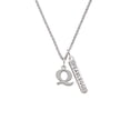 thumbnail image 2 of Delight Jewelry Silvertone Large Initial - Q - Silvertone Fearless Bar Charm Necklace, 23", 2 of 4