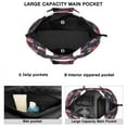 thumbnail image 3 of Flower Women's Large Weekend Travel Bag Moving Canvas Handbag Thick Double Layer Beach Weekend Travel Unisex Hospital Maternity Delivery with Toiletry Waterproof, 3 of 5