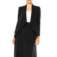 thumbnail image 6 of Women's Solid 2-Piece Blazer and Long Skirt Set ? Elegant and Professional, 6 of 8