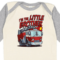 thumbnail image 4 of Inktastic Little Brother Fire Truck Boys Long Sleeve Baby Bodysuit, 4 of 5